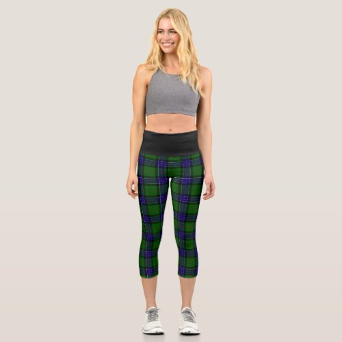 Clan Sinclair Tartan Pattern Capri Leggings