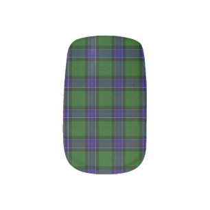 Clan Sinclair Tartan Pattern Minx Nail Art