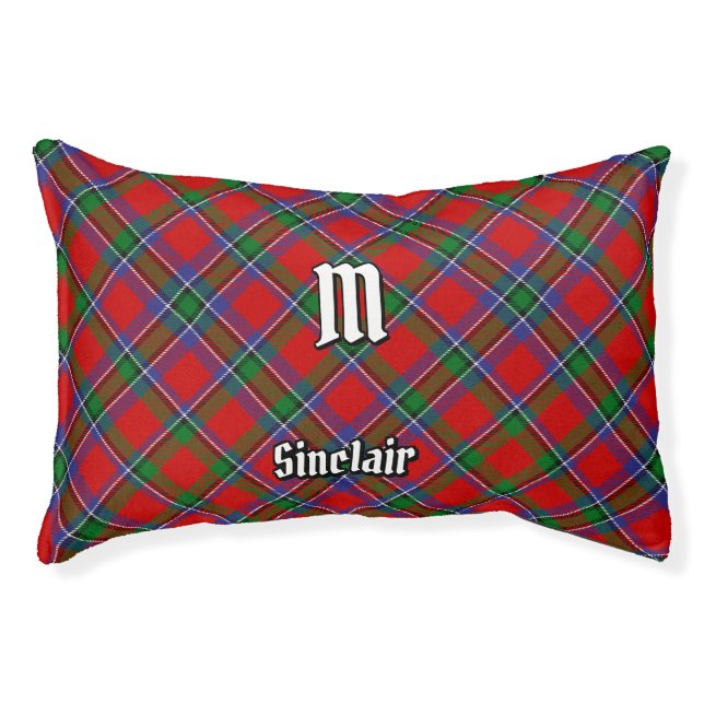 Clan Sinclair Tartan Pet Bed (Front)