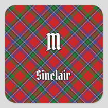 Clan Sinclair Tartan Square Sticker