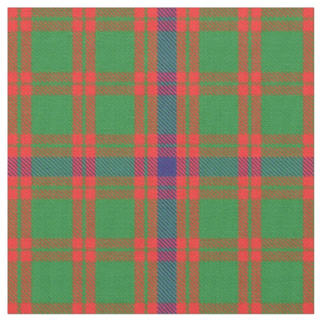 Clan Skene Scottish Tartan Plaid Fabric (Close Up)