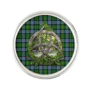 Clan Smith Tartan Celtic Trinity Lapel Pin