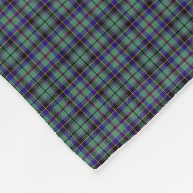 Clan Stevenson Tartan Fleece Blanket (Corner)