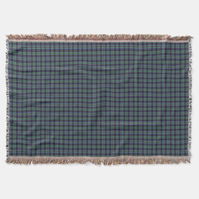 Clan Stevenson Tartan Throw Blanket (Front)