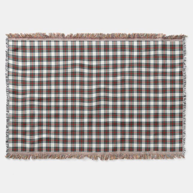 Clan Stewart Colorful Formal Dress Tartan Throw Blanket (Front)