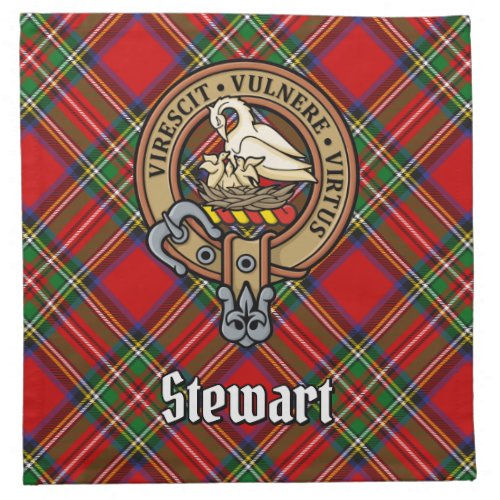 Clan Stewart Crest Cloth Napkin