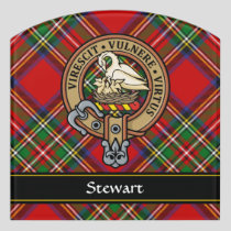 Clan Stewart Crest Door Sign