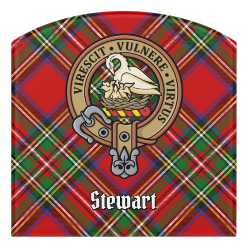 Clan Stewart Crest Door Sign