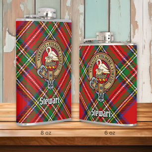 Clan Stewart Crest Flask