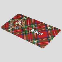 Clan Stewart Crest over Royal Tartan License Plate