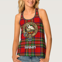 Clan Stewart Crest over Tartan Tank Top