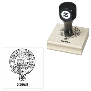 Clan Stewart Crest Rubber Stamp