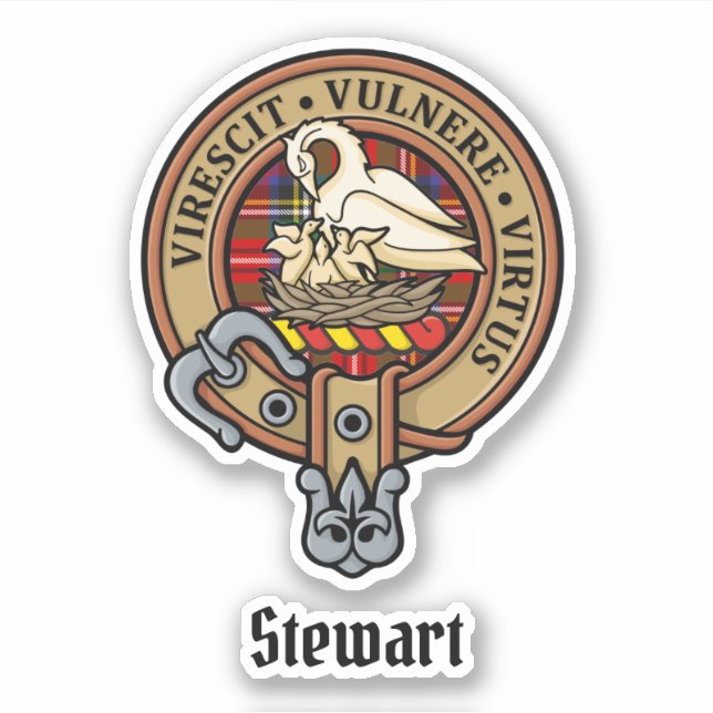 Clan Stewart Crest Sticker (Front)