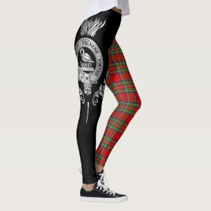 Clan Stewart Crest & Tartan Leggings