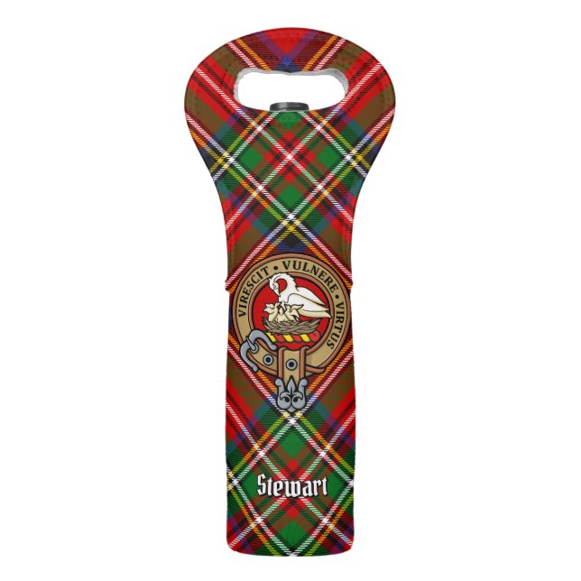 Clan Stewart Crest Wine Bag (Front)