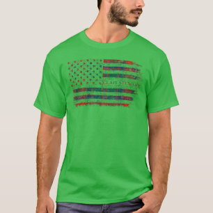 Clan Stewart of Ardshiel Scottish tartan US flag k T-Shirt