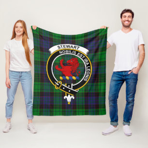 Clan Stewart Old Modern (Stuart) of Bute Tartan Pl Fleece Blanket