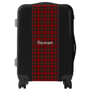 Clan Stewart Royal Red Tartan Customize Your Name Luggage