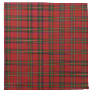 Clan Stewart Royal Scottish Tartan Plaid Pattern Cloth Napkin