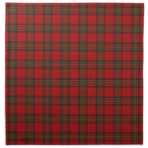 Clan Stewart Royal Scottish Tartan Plaid Pattern Cloth Napkin