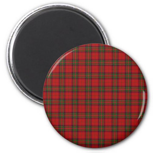 Clan Stewart Royal Scottish Tartan Plaid Pattern Magnet