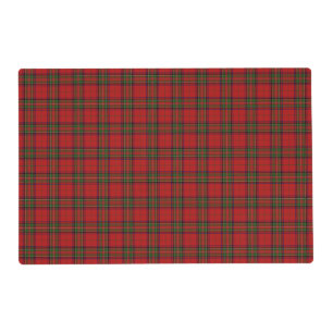 Clan Stewart Royal Scottish Tartan Plaid Pattern Placemat