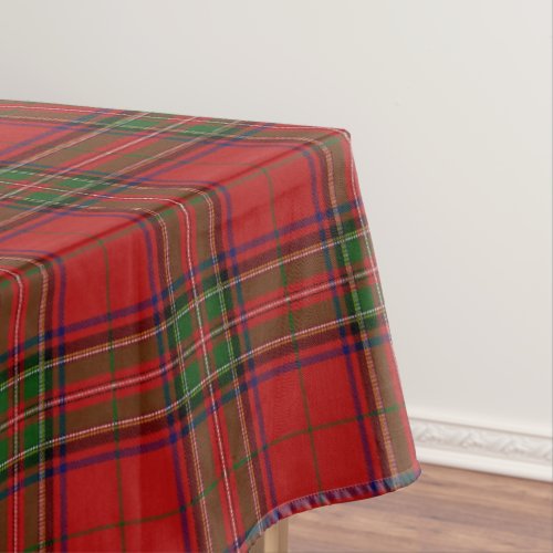 Clan Stewart Royal Scottish Tartan Plaid Pattern Tablecloth