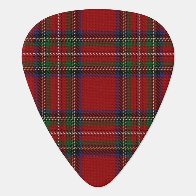 Clan Stewart Sounds of Scotland Tartan Guitar Pick (Front)