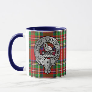 Clan Stewart   Stuart Crest & Tartan Mug