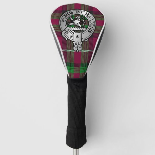 Clan Stewart  Stuart of Bute Crest  Tartan Golf Head Cover