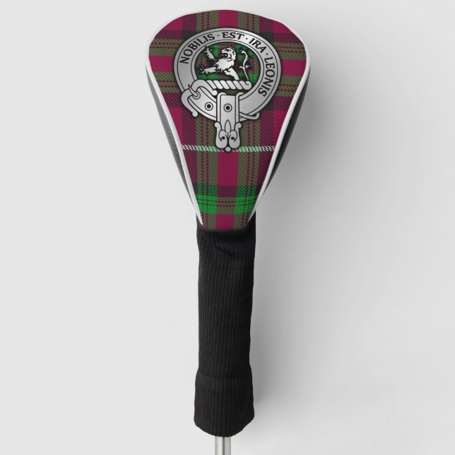 Clan Stewart | Stuart of Bute Crest & Tartan Golf Head Cover (Front)
