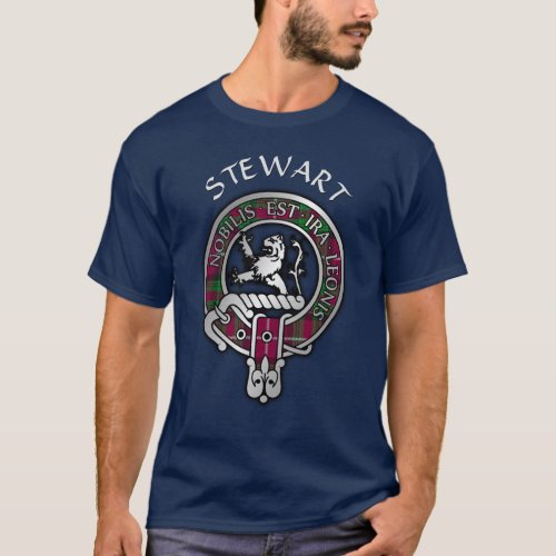 Clan Stewart  Stuart of Bute Crest  Tartan T_Shi T_Shirt