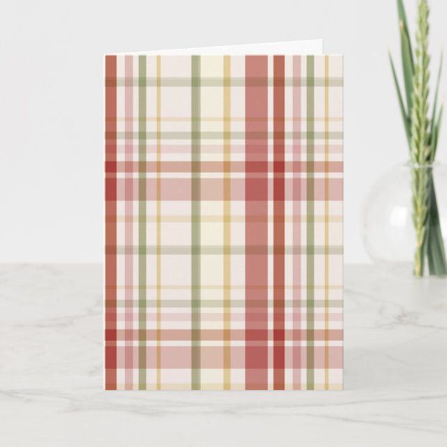 Clan Stewart Tartan Card (Front)