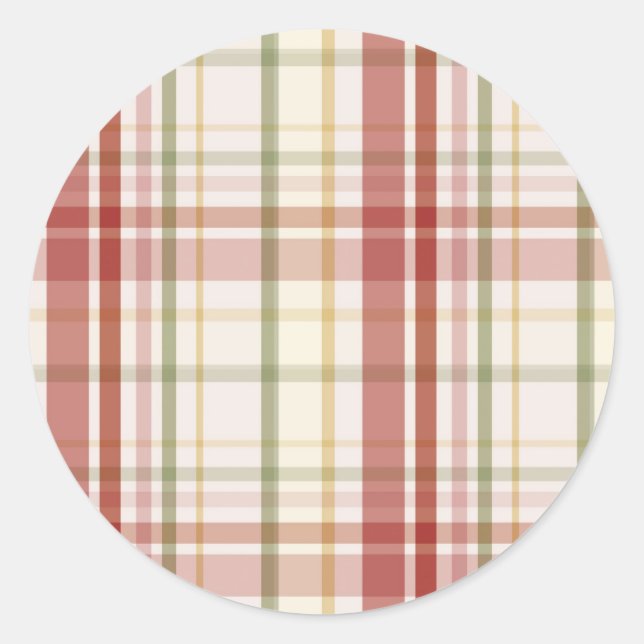 Clan Stewart Tartan Classic Round Sticker (Front)