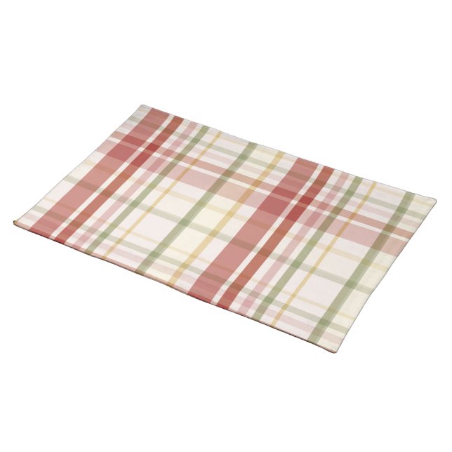 Clan Stewart Tartan Cloth Placemat (On Table)