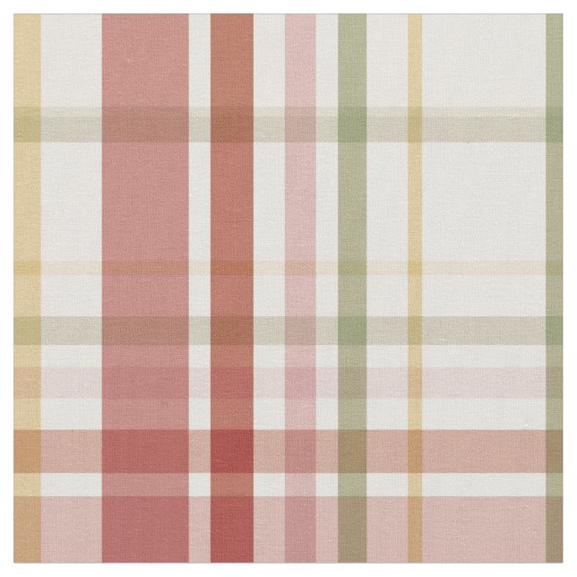 Clan Stewart Tartan Fabric (Close Up)