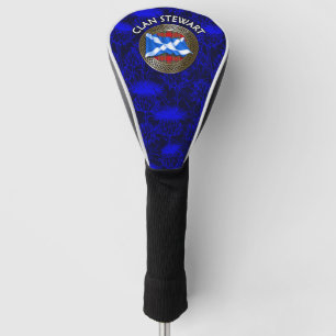 Clan Stewart Tartan Knot & Flag Golf Head Cover