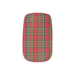 Clan Stewart Tartan Minx Nail Wraps