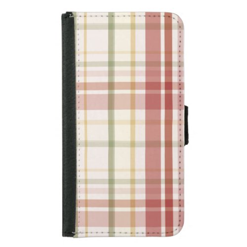 Clan Stewart Tartan Samsung Galaxy S5 Wallet Case