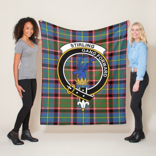 Clan Stirling of Cadder_Present Chief Tartan Pla Fleece Blanket