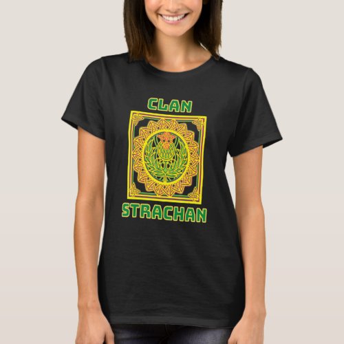 Clan Strachan Scottish Celtic Thistle T_Shirt