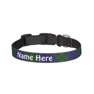 Clan Strachan Tartan Customize Pet's Name Pet Collar