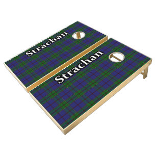 Clan Strachan Tartan Dynasty Cornhole Set