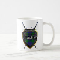 Clan Strachan Tartan Shield and Swords