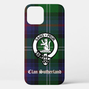 Clan Sutherland Crest & Tartan iPhone 12 Case
