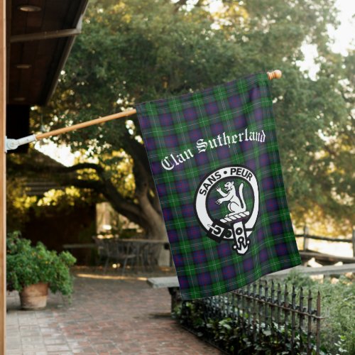 Clan Sutherland Crest  Tartan  House Flag