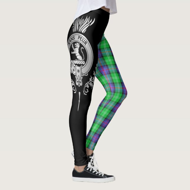 Clan Sutherland Crest & Tartan Leggings (Right)