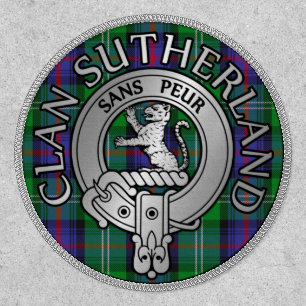 Clan Sutherland Crest & Tartan Shield Patch