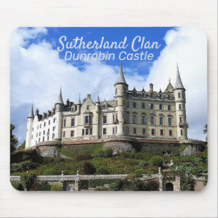 Clan Sutherland Family Heritage Dunrobin Castle Mouse Pad