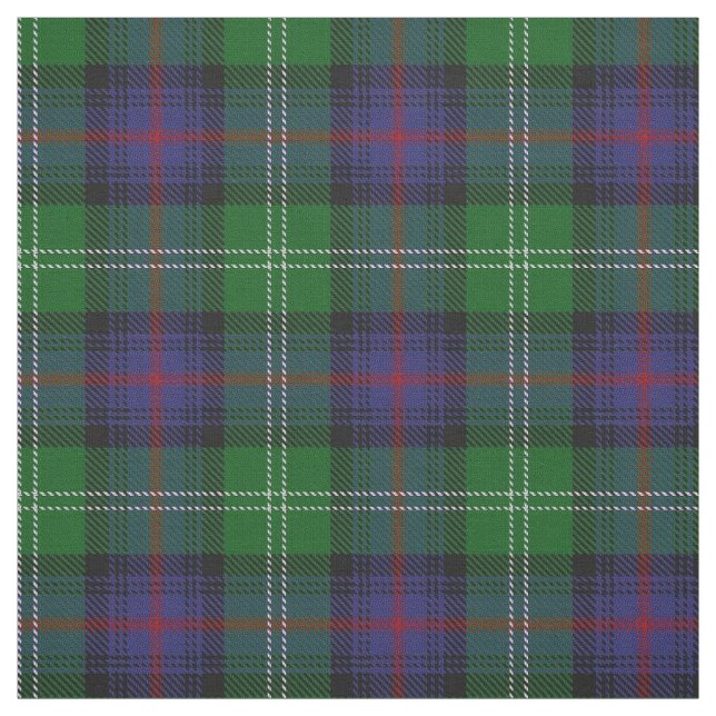 Clan Sutherland Scottish Tartan Plaid Fabric (Swatch)